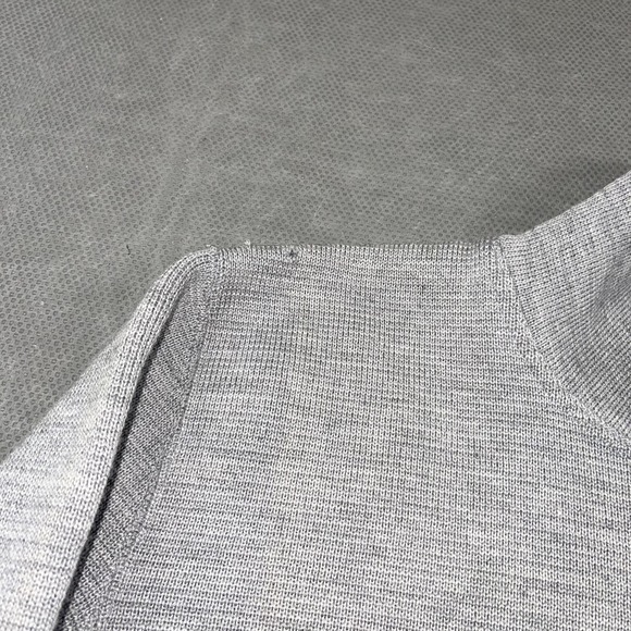 Arpenteur‎ Sweater Mens Small Gray Mock Neck Pullover 100% Wool Made in France - Picture 2 of 12